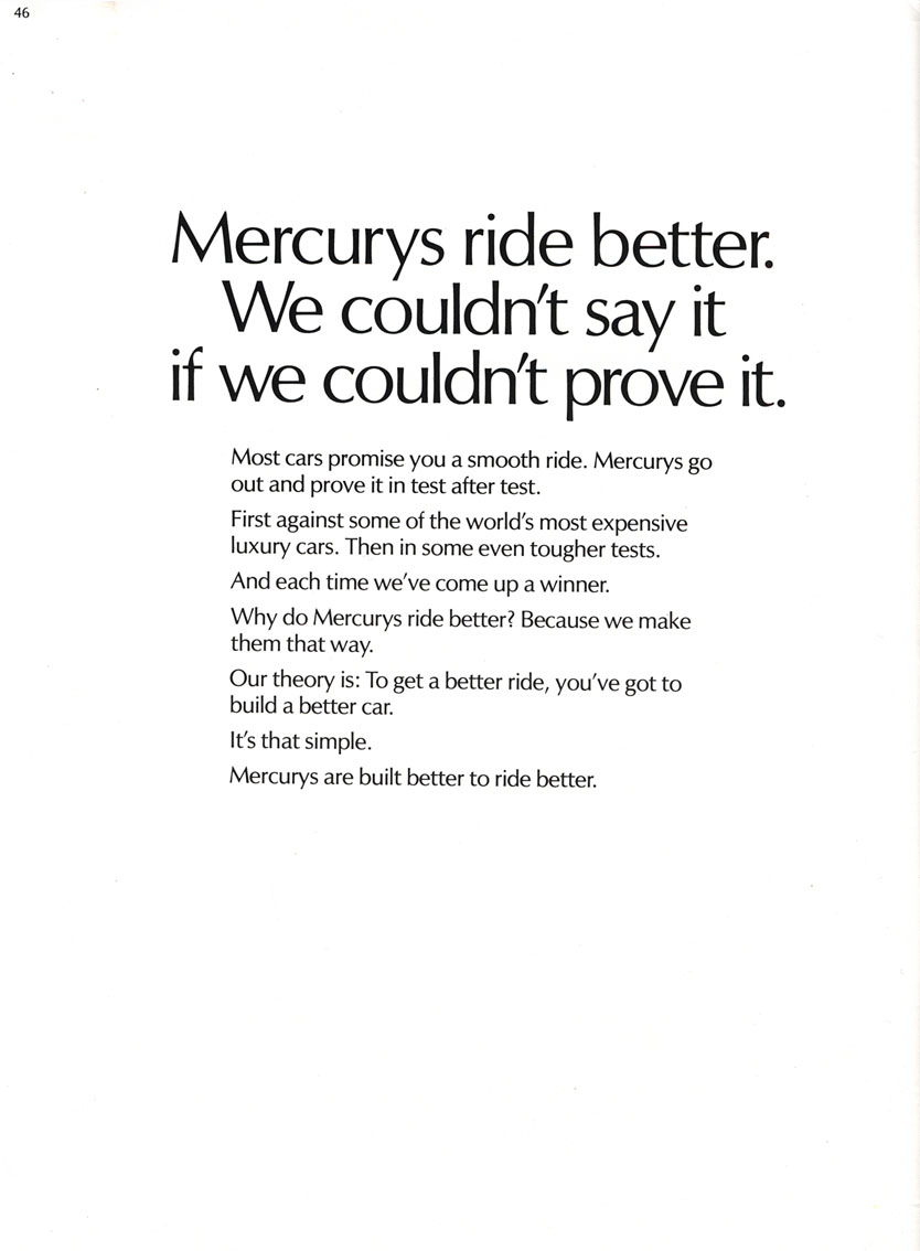 1973 Mercury Full Line Brochure Page 9